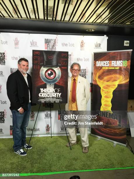 Don Hardy Jr. And Homer Flynn pose for a portrait at the screening of the film Theory of Obscurity:A Film about the Residents at the Dances with...