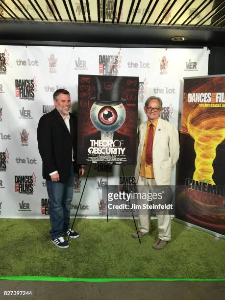 Don Hardy Jr. And Homer Flynn pose for a portrait at the screening of the film Theory of Obscurity:A Film about the Residents at the Dances with...