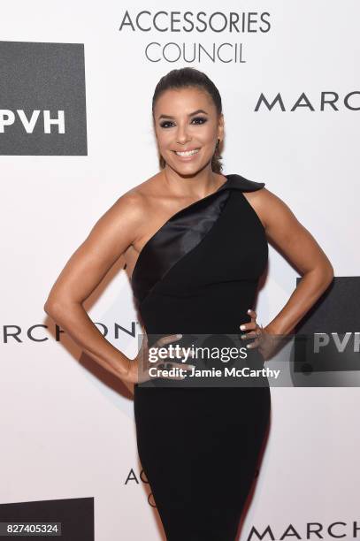 Style Ambassador Eva Longoria attends the Accessories Council's 21st Annual celebration of the ACE awards at Cipriani 42nd Street on August 7, 2017...