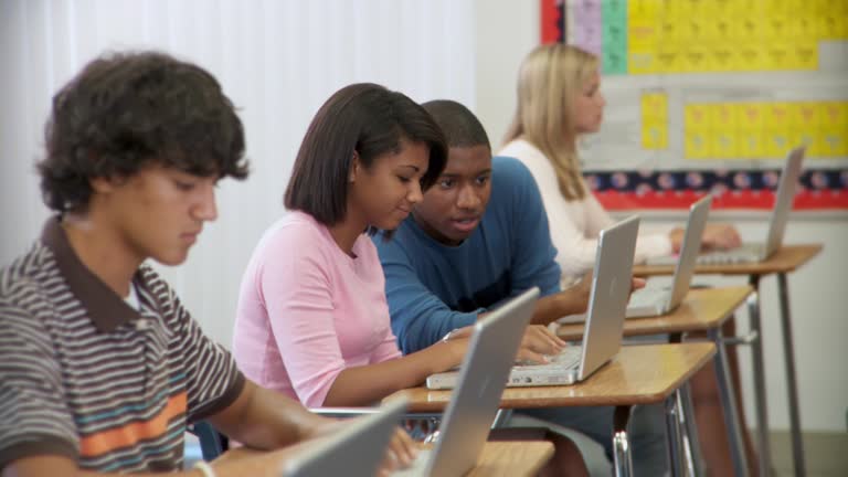 Students Using Notebook 6,416 Students Using Laptop Classroom Stock Videos, Footage, & 4K Video ...