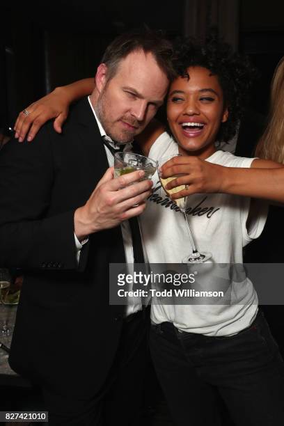 Director Marc Webb and actress Kiersey Clemons attend "The Only Living Boy In New York" Premiere after party at The Rainbow Room on August 7, 2017 in...