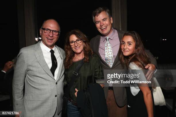 Bob Bernie, Nicole Holofcener and Eric D'Arbeloff attend "The Only Living Boy In New York" Premiere after party at The Rainbow Room on August 7, 2017...
