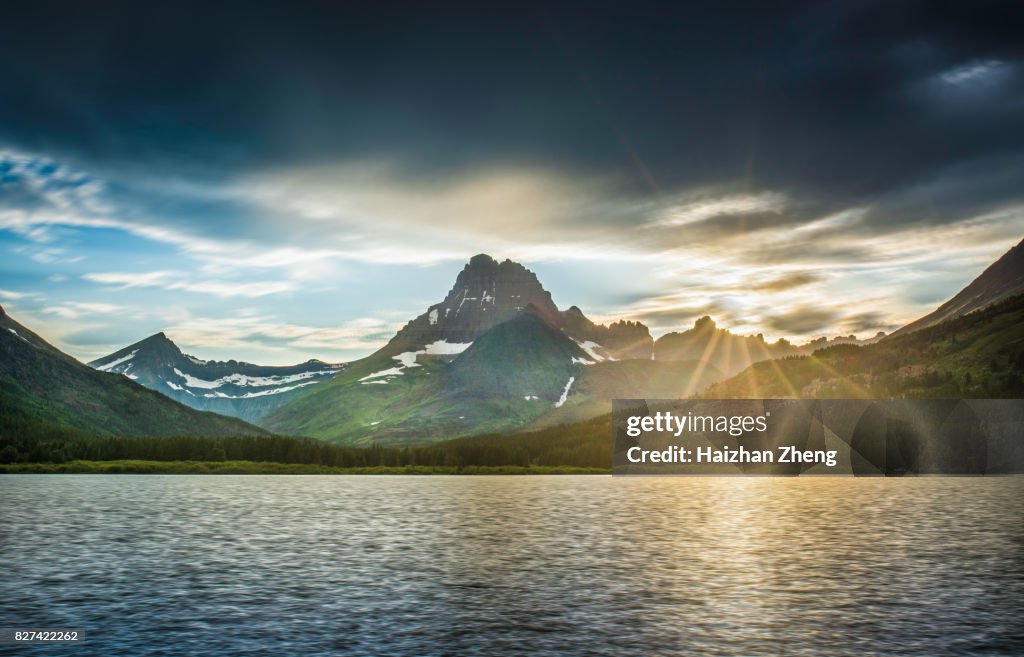 Swiftcurrent Lake at Dawn