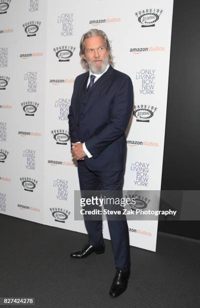 Actor Jeff Bridges attends "The Only Living Boy In New York" New York premiere at The Museum of Modern Art on August 7, 2017 in New York City.