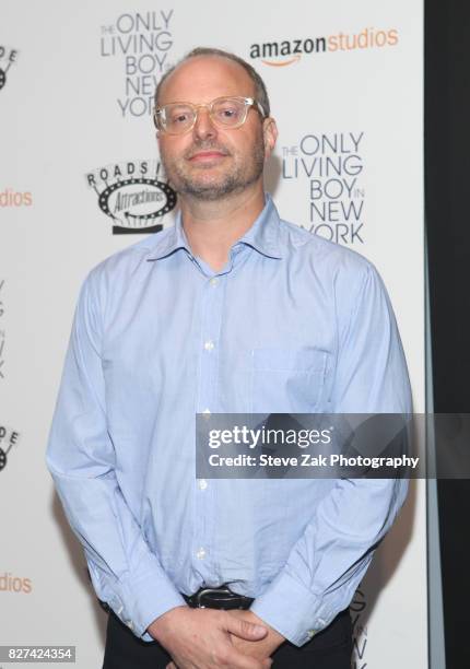 Writer Allen Loeb attends "The Only Living Boy In New York" New York Premiere at The Museum of Modern Art on August 7, 2017 in New York City.