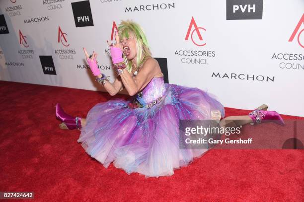 Ace Awards Style Icon honoree Betsey Johnson attends the 21st Annual Ace Awards hosted by the Accessories Council at Cipriani 42nd Street on August...