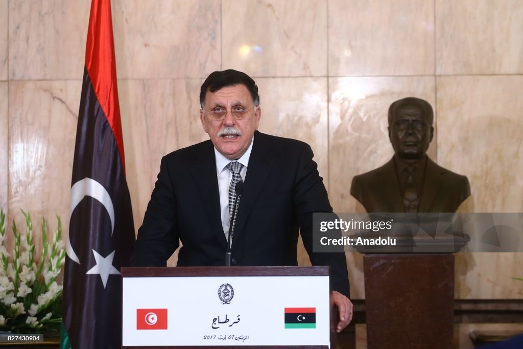 Fayez al-Sarraj's press conference in Tunis