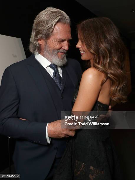 Jeff Bridges and Kate Beckinsale attend the "The Only Living Boy In New York" Premiere at the Museum Of Modern Art at Museum of Modern Art on August...