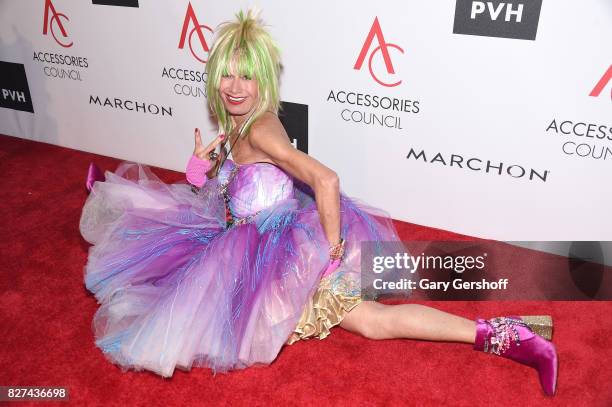 Ace Awards Style Icon honoree Betsey Johnson attends the 21st Annual Ace Awards hosted by the Accessories Council at Cipriani 42nd Street on August...