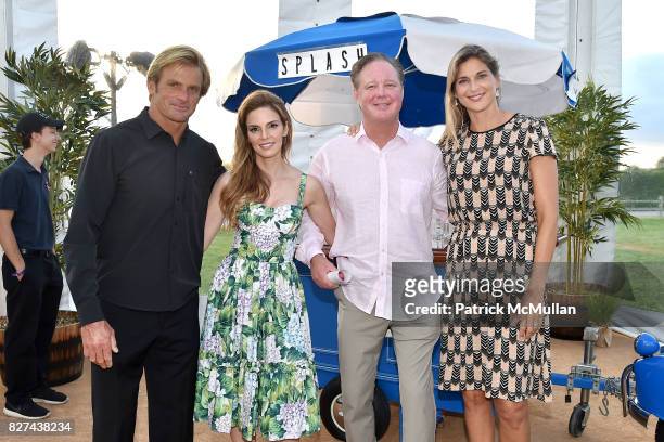 Laird Hamilton, Amy France, Brian France and Gabby Reece attend Sixth Annual Hamptons Paddle and Party for Pink Benefitting the Breast Cancer...