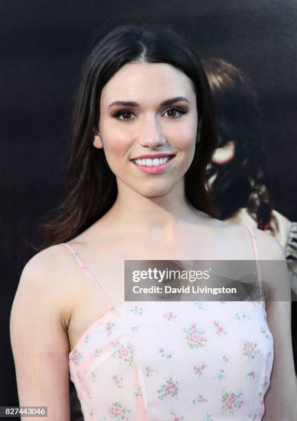 Actress Grace Fulton attends the premiere of New Line Cinema's "Annabelle: Creation" at TCL Chinese Theatre on August 7, 2017 in Hollywood,...