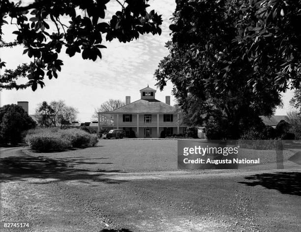 Agusta National club house during 1949 at Augusta National Golf Club in Augusta, Georgia.