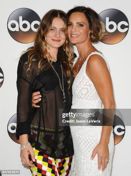 Actress Gabrielle Anwar and daughter Willow Anwar attends the Disney ABC Television Group TCA summer press tour at The Beverly Hilton Hotel on August...