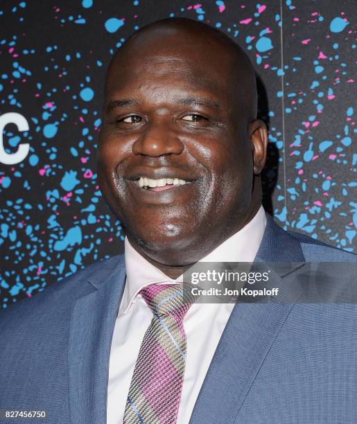 Shaquille O'Neal arrives at "Carpool Karaoke: The Series" On Apple Music Launch Party at Chateau Marmont on August 7, 2017 in Los Angeles, California.