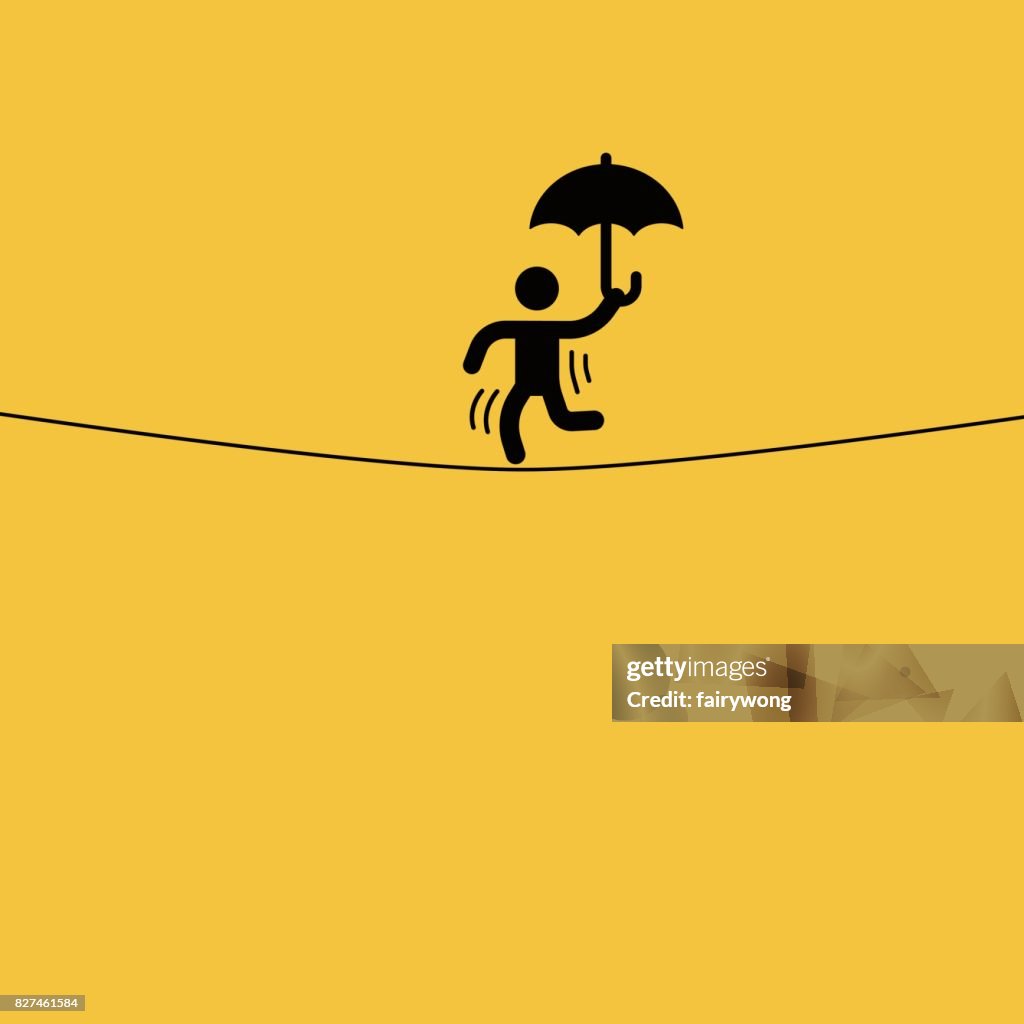 Tightrope businessman