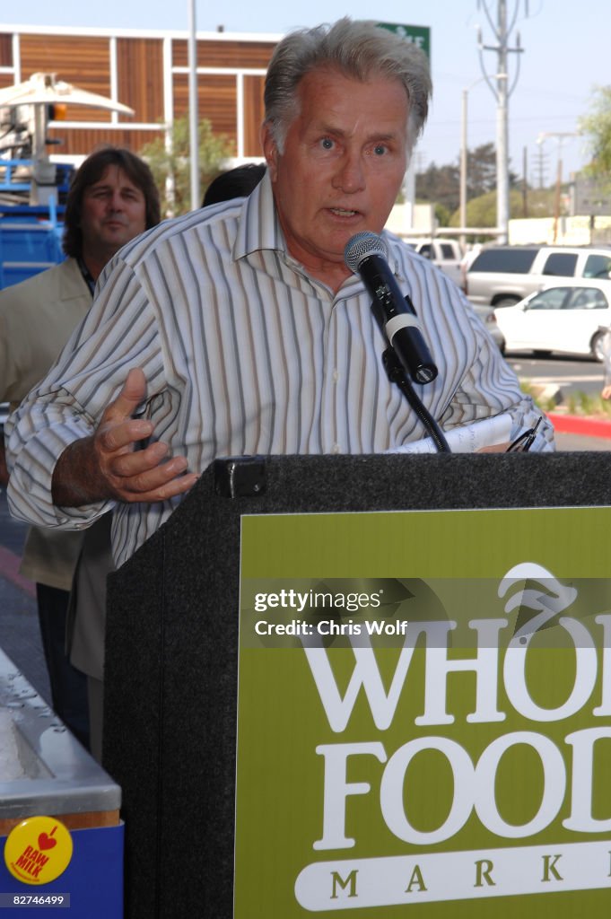 Whole Foods and Martin Sheen Host Fresh Raw Milk Act Press Conference