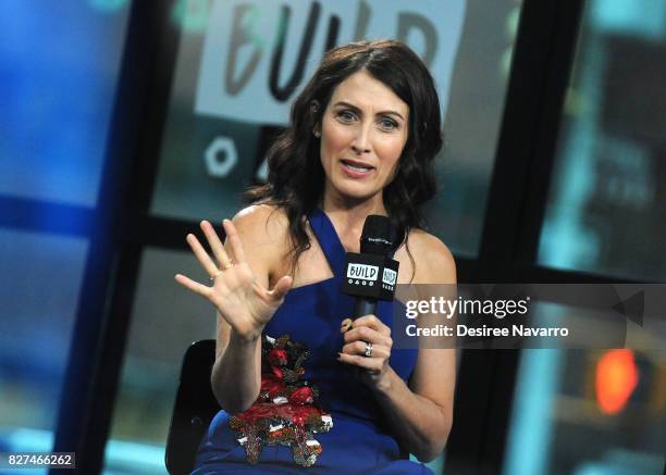 Actress and playwright Lisa Edelstein attends Build to discuss 'Girlfriends' Guide To Divorce' at Build Studio on August 7, 2017 in New York City.