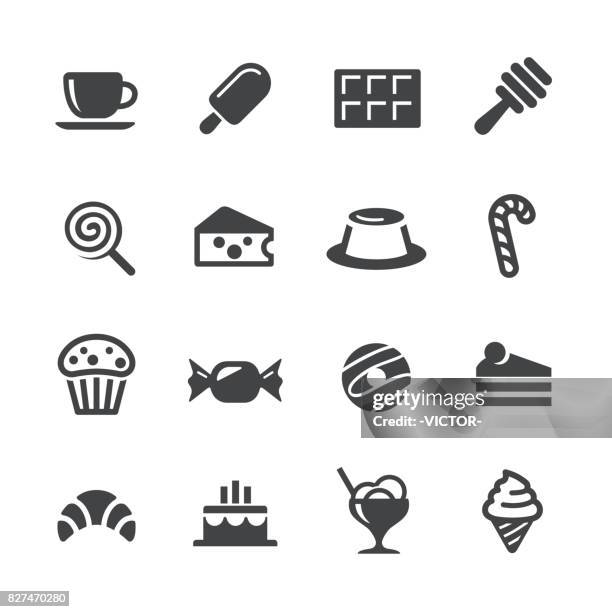 ilustraciones, imágenes clip art, dibujos animados e iconos de stock de iconos de dulces - serie acme - whipped cream