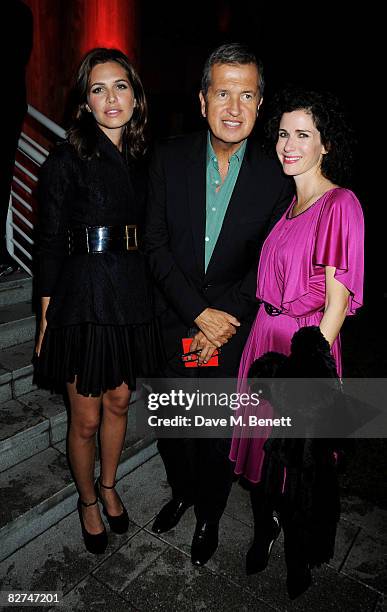 Dasha Zhukova, Mario Testino and Mollie Dent-Brocklehurst attend the The Serpentine Gallery Summer Party, at the Serpentine Gallery on September 9,...