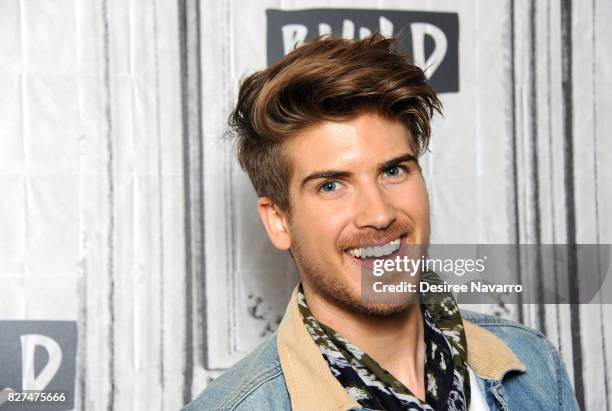 Joey Graceffa attends Build to discuss his hosting role in the YouTube Red Surreality Competition Series, 'Escape The Night' at Build Studio on...