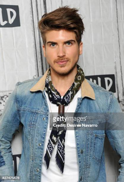 Joey Graceffa attends Build to discuss his hosting role in the YouTube Red Surreality Competition Series, 'Escape The Night' at Build Studio on...
