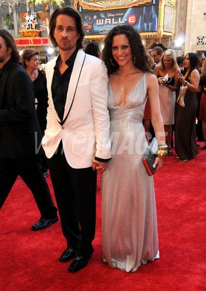 Actor Michael Easton and wife...