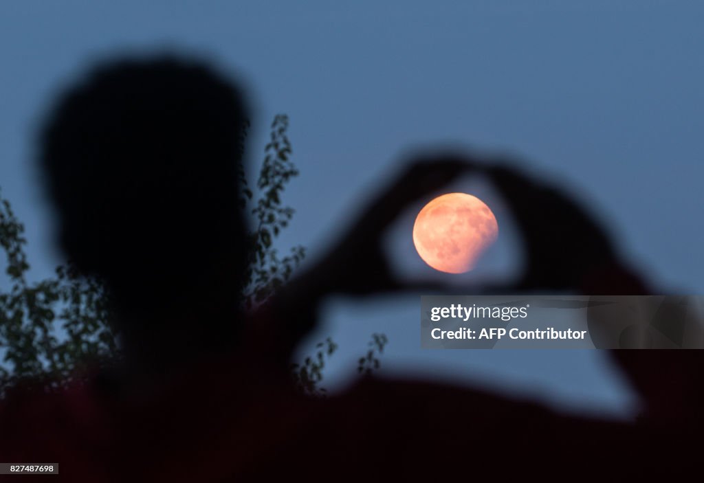 GERMANY-MOON-PARTIAL-LUNAR-ECLIPSE