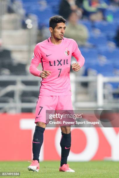 Kashima Forward Pedro Junior in action during the AFC Champions League 2017 Group E match between Ulsan Hyundai FC vs Kashima Antlers at the Ulsan...