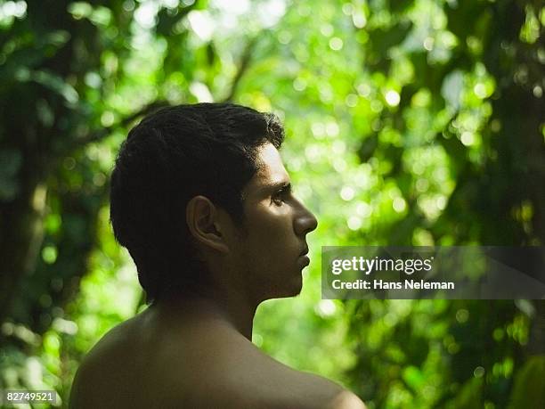 profile of a young man - las posas stock pictures, royalty-free photos & images