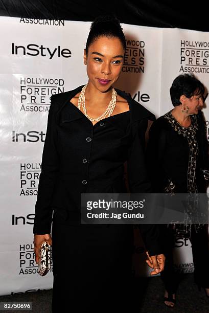 Actress Sophie Okonedo arrives at InStyle & The Hollywood Foreign Press Association's party during the 2008 Toronto International Film Festival held...