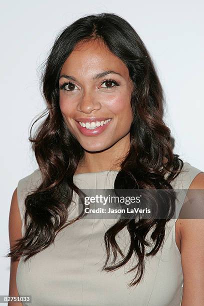 Actress Rosario Dawson attends Angeleno Magazine's evening of fashion & photography at Nine Thirty at the W Hotel on September 9, 2008 in Westwood,...
