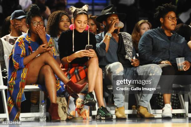 Hip Hop lady Sho Madjozi during the NBA Africa Game 2017 at Ticketpro Dome on August 05, 2017 in Johannesburg, South Africa.