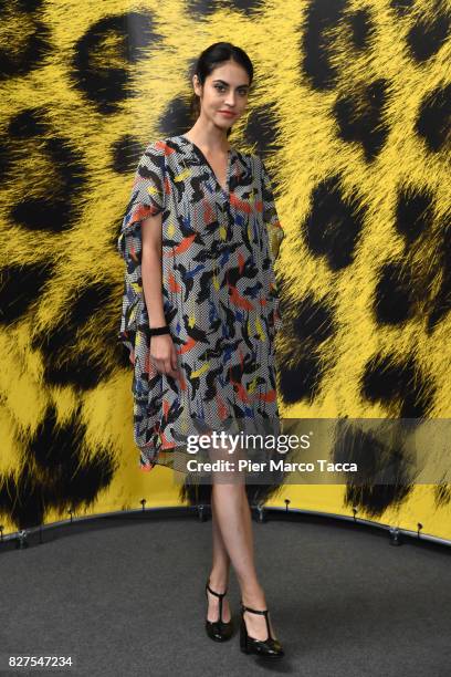 Actress Violetta Schurawlow poses during the 'Iceman' photocall at the 70th Locarno Film Festival on August 8, 2017 in Locarno, Switzerland.
