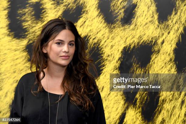 Actress Anna Wappel, aka Anna F, poses during the 'Iceman' photocall at the 70th Locarno Film Festival on August 8, 2017 in Locarno, Switzerland.