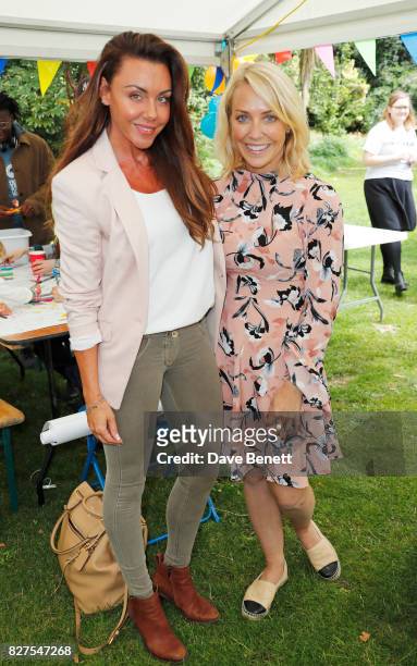 Michelle Heaton and Laura Hamilton attend In Kind Direct's 20th birthday 'Big Community Picnic' at The Royal Hospital Chelsea on August 8, 2017 in...