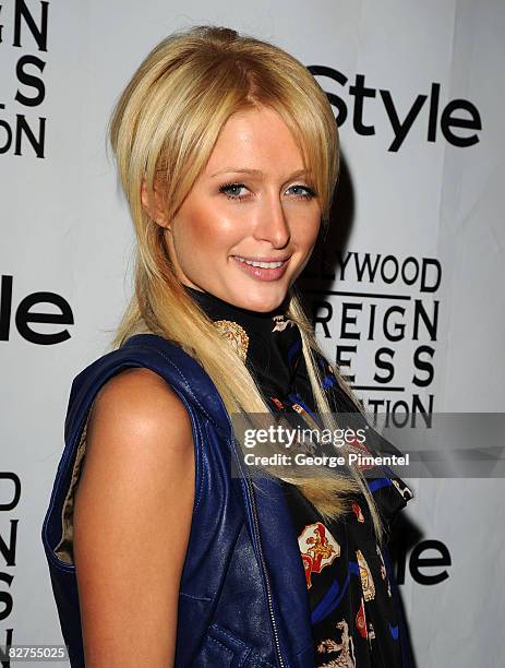 Socialite Paris Hilton arrives to the InStyle and the Hollywood Foreign Press Association's Toronto Film Festival Party held at the Windsor Arms...