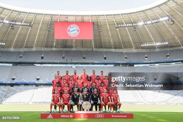 Top row Thomas Mueller, Javier Martinez, Jerome Boateng, Niklas Suele, Mats Hummels, Robert Lewandowski, Arturo Vidal. Second row from top , Marco...