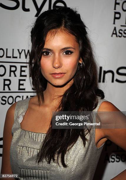 Actress Nina Dobrev arrives to the InStyle and the Hollywood Foreign Press Association's Toronto Film Festival Party held at the Windsor Arms Hotel...