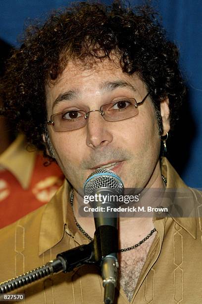 Saxophonist Boney James speaks during press conference for Stevie Wonder's 6th Annual House Full of Toys Benefit press conference December 15, 2001...