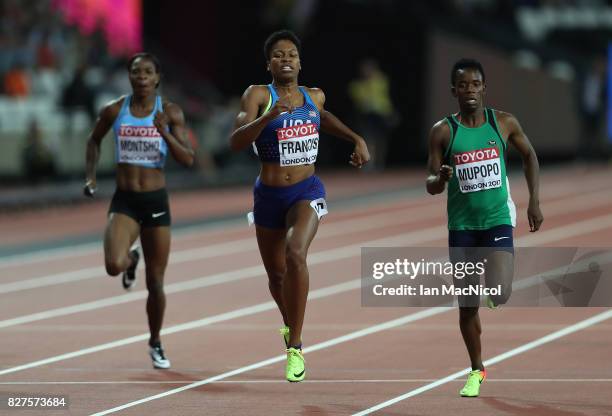 Phyllis Francis of United States competes in the Women's 400m semi final during day four of the 16th IAAF World Athletics Championships London 2017...