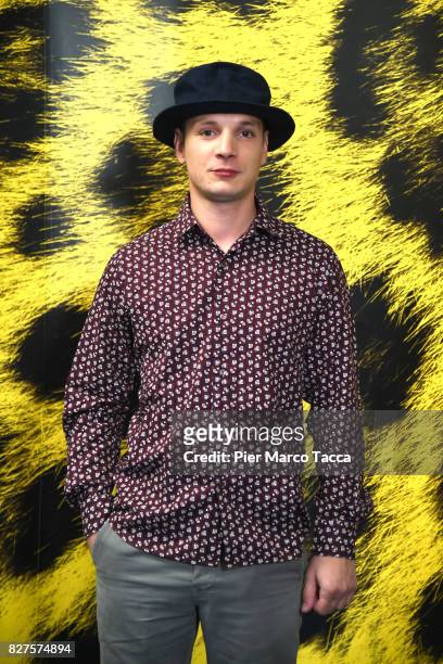 Actor Alexis Manenti poses during the 'Doigts' photocall at the 70th Locarno Film Festival on August 8, 2017 in Locarno, Switzerland.