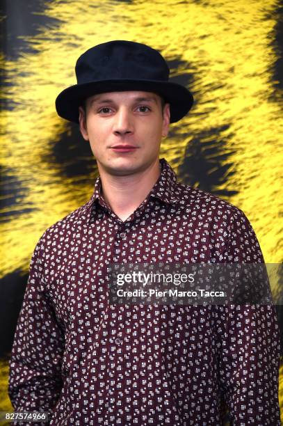 Actor Alexis Manenti poses during the 'Doigts' photocall at the 70th Locarno Film Festival on August 8, 2017 in Locarno, Switzerland.