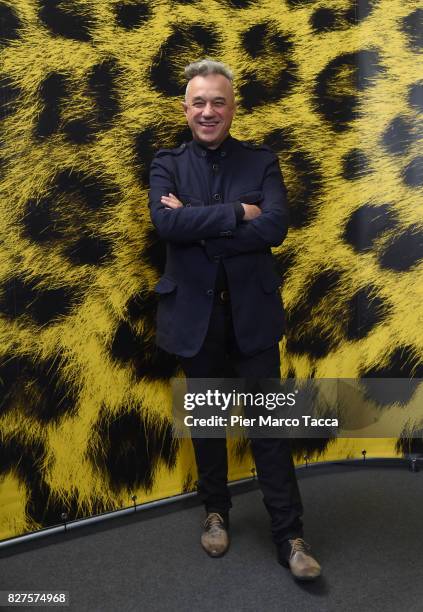 Director F.J.Ossang poses during the 'Doigts' photocall at the 70th Locarno Film Festival on August 8, 2017 in Locarno, Switzerland.