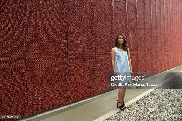 Actress Lisa Hartmann poses during the 'Doigts' photocall at the 70th Locarno Film Festival on August 8, 2017 in Locarno, Switzerland.