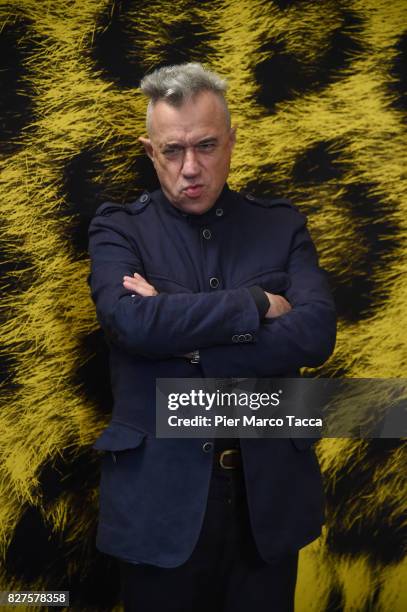 Director F.J.Ossang poses during the 'Doigts' photocall at the 70th Locarno Film Festival on August 8, 2017 in Locarno, Switzerland.