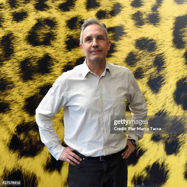 Director Giovanni Columbu poses during the 'Surbiles' photocall at the 70th Locarno Film Festival on August 8, 2017 in Locarno, Switzerland.