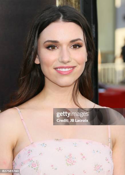 Grace Fulton attends the premiere of New Line Cinema's 'Annabelle: Creation' on August 07, 2017 in Los Angeles, California.