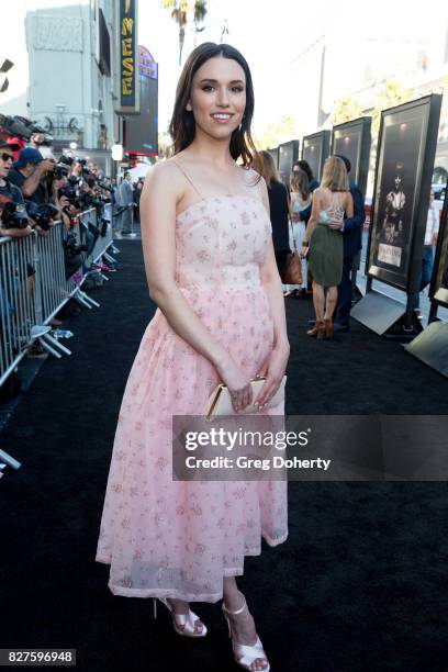 Actress Grace Fulton arrives for the Premiere Of New Line Cinema's "Annabelle: Creation" at the TCL Chinese Theatre on August 7, 2017 in Hollywood,...