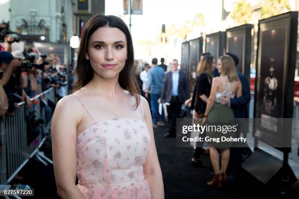 Actress Grace Fulton arrives for the Premiere Of New Line Cinema's "Annabelle: Creation" at the TCL Chinese Theatre on August 7, 2017 in Hollywood,...