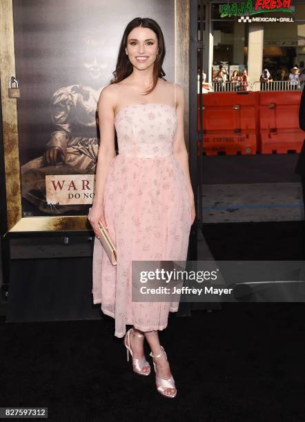 Actress Grace Fulton attends the premiere of New Line Cinema's 'Annabelle: Creation' at TCL Chinese Theatre IMAX on August 07, 2017 in Los Angeles,...